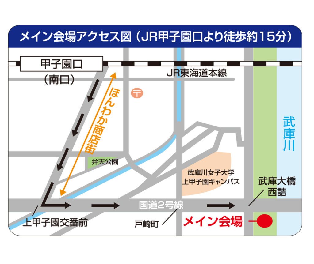 にしのみや武庫川ハーフマラソン2025アクセス